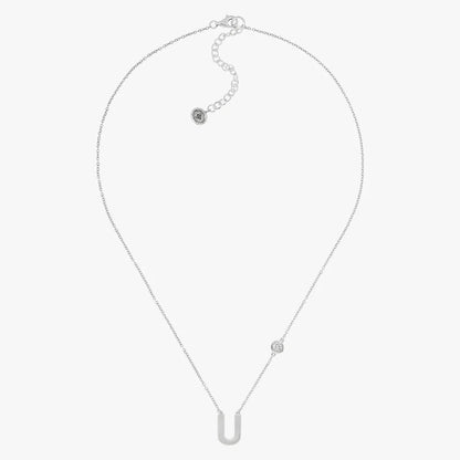 Carave Paris Minimalist U Link Solitaire Necklace