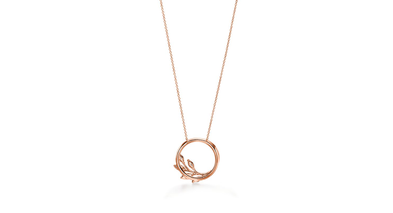 Carave Paris Floral Circle Halo Pendant Necklace