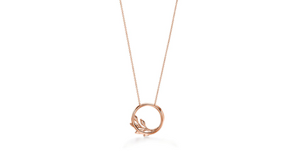 Carave Paris Floral Circle Halo Pendant Necklace