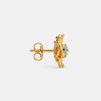 Carave Paris Geometric Halo Circle Stud Earrings