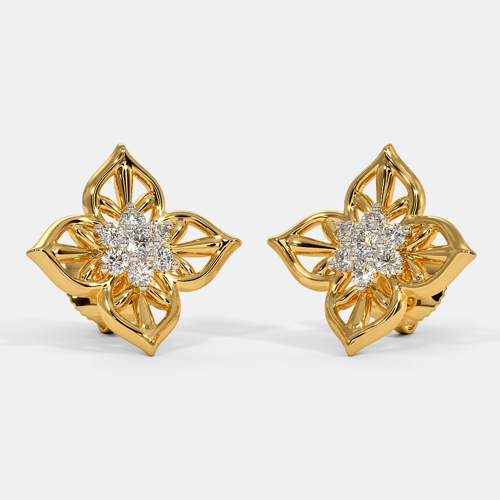 Carave Paris Blooming Petal Floral Stud Earrings