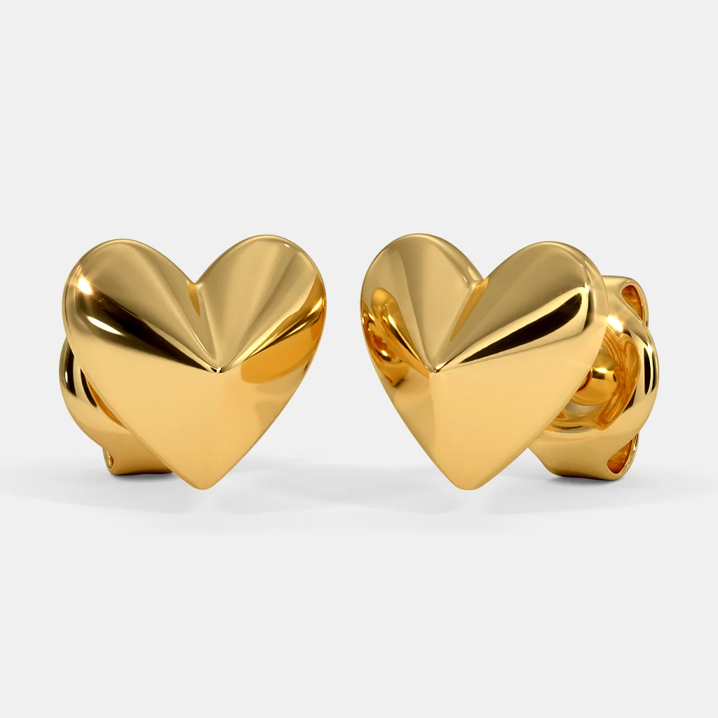 Carave Paris Lustrous Heart Stud Earrings