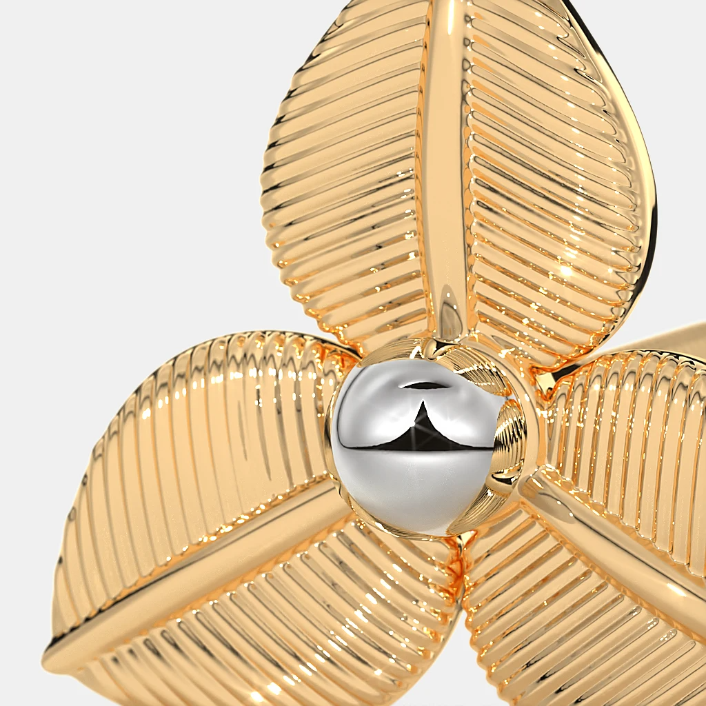 Carave Paris Botanical Leaf Trio Stud Earrings