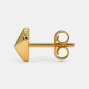 Silver Heart Stud Earrings