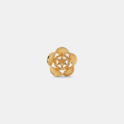 Silver Floral Diamond Stud Earrings