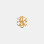 Silver Floral Pearl Stud Earrings