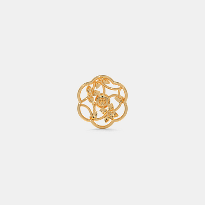 Carave Paris Pearl Garden Floral Stud Earrings