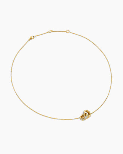 Carave Paris Rope Link Circle Clasp Pendant Necklace