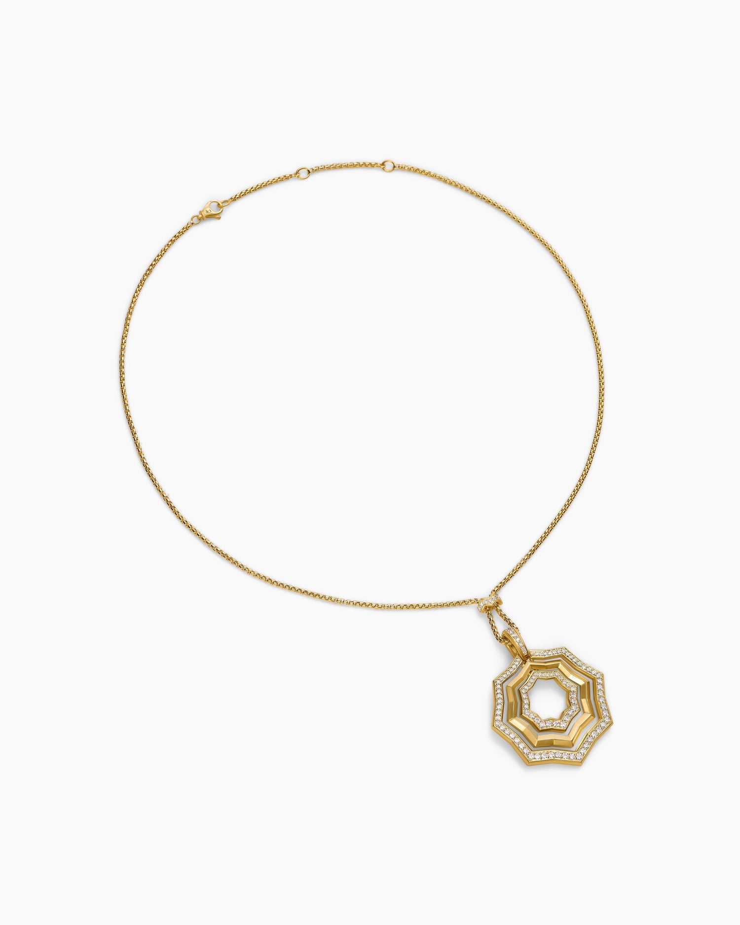 Carave Paris Geometric Halo Medallion Pendant Necklace