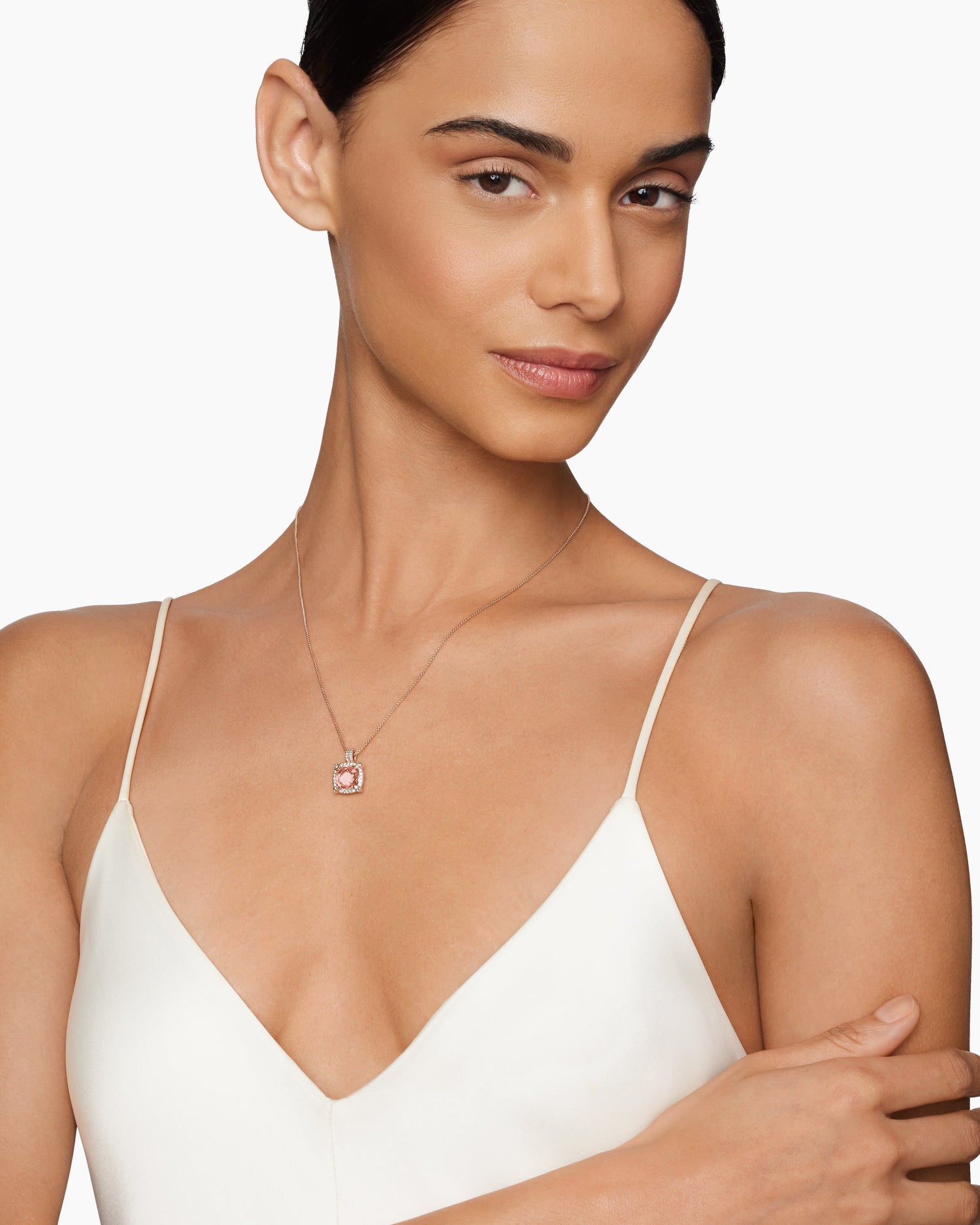 Carave Paris Blush Radiance Gemstone Pendant Necklace