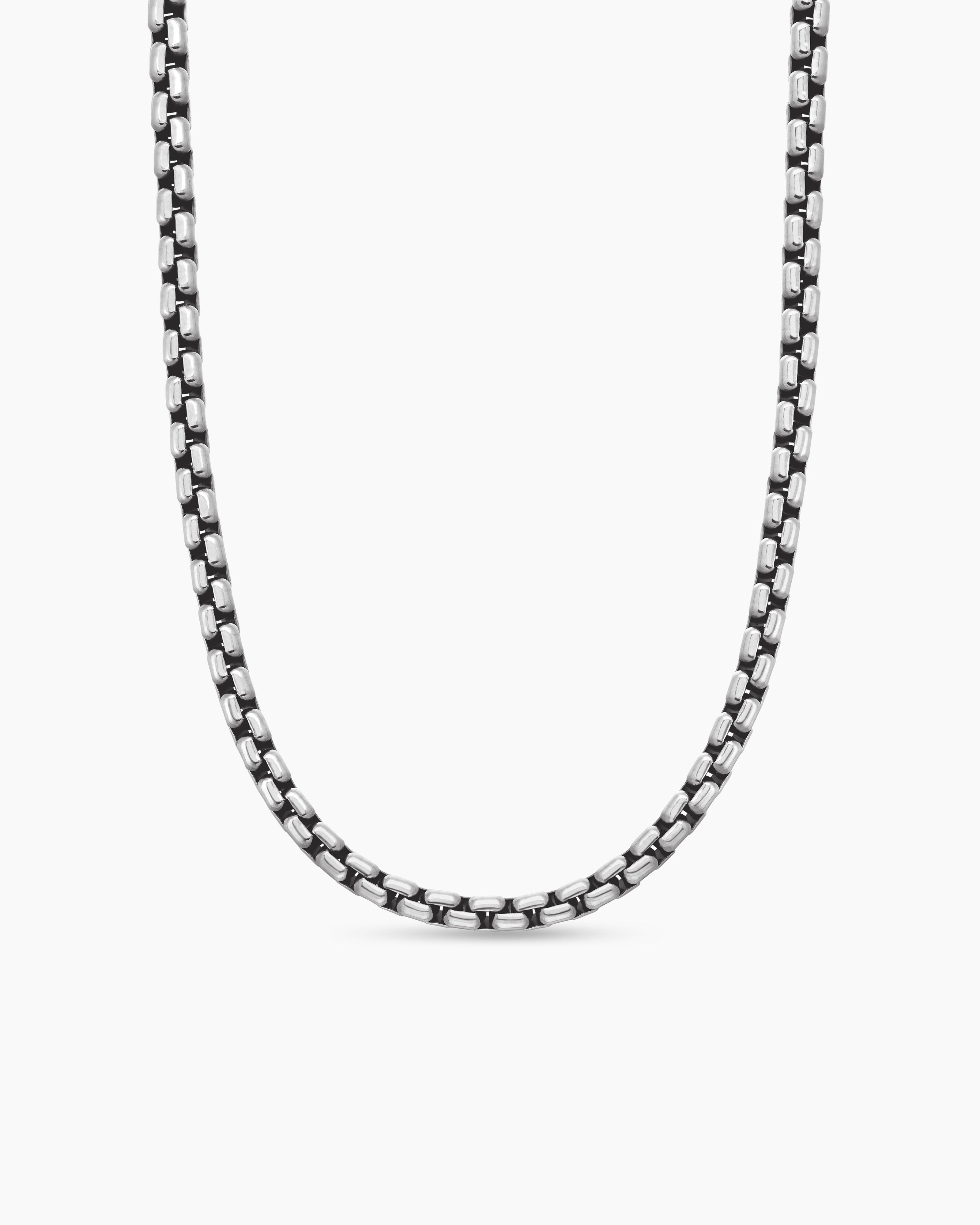 Men’s Silver Anchor Link Chain Necklace