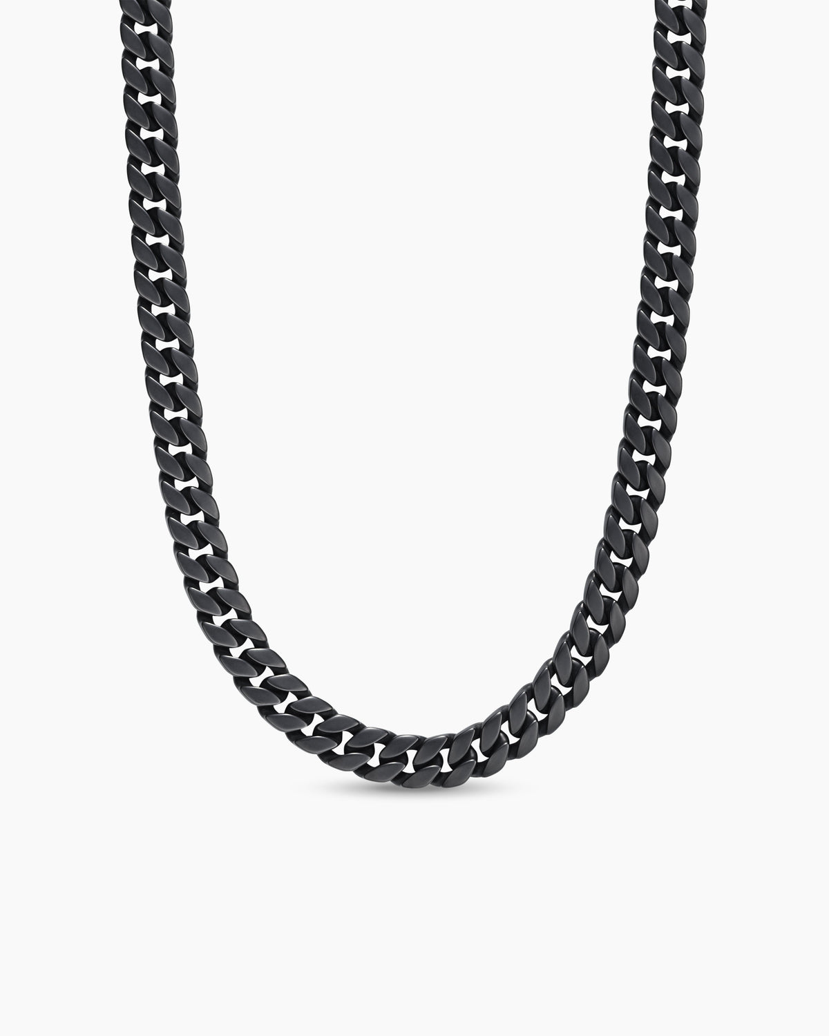 Carave Paris Black Plated Cuban Chain Necklace