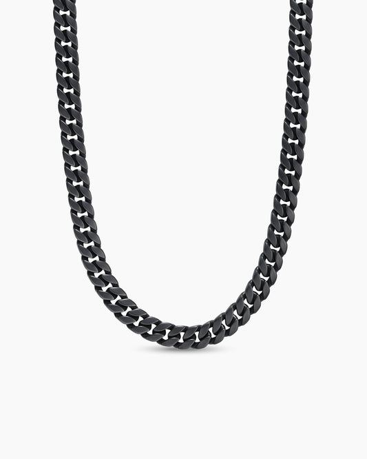 Carave Paris Black Plated Cuban Chain Necklace