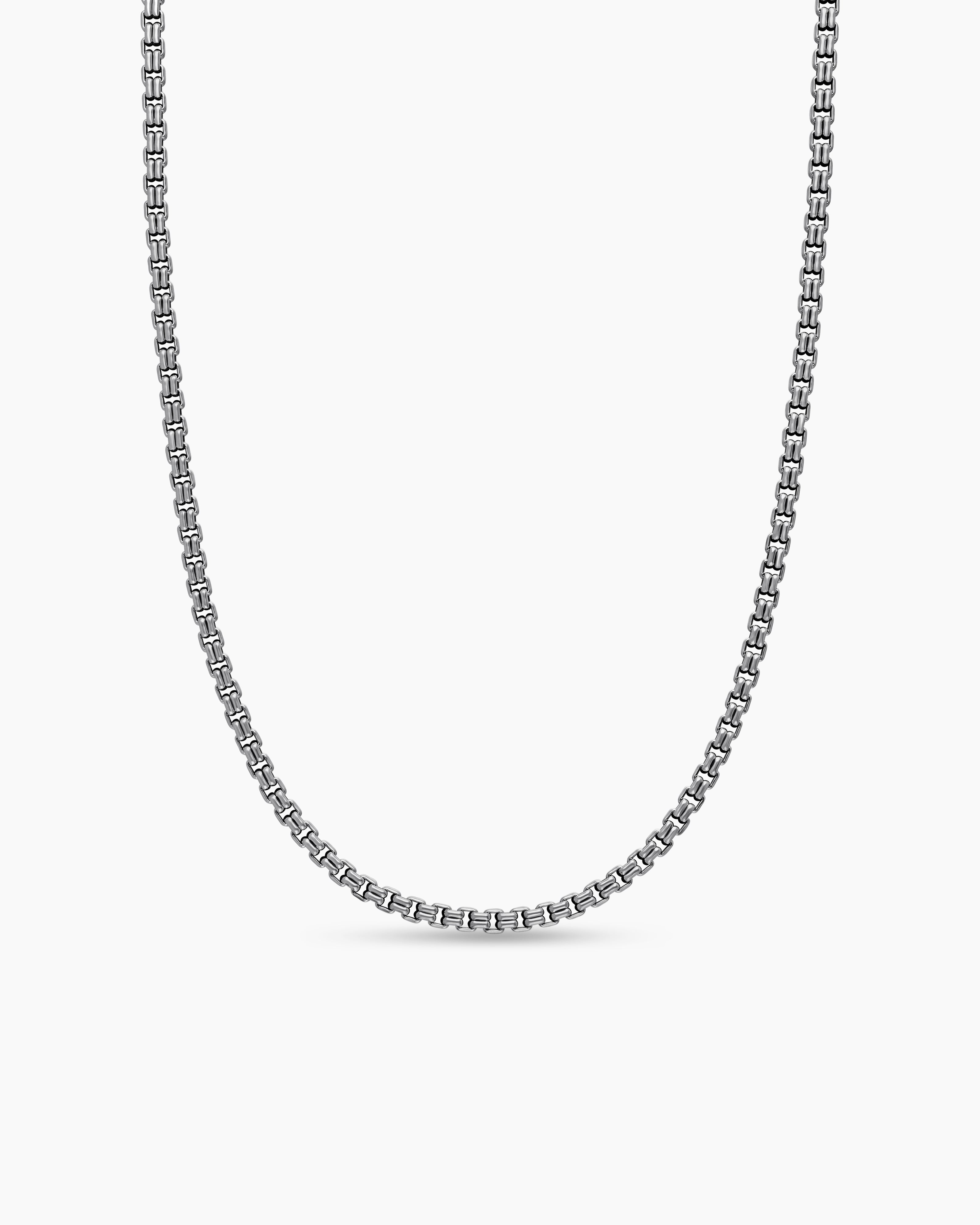 Men’s Silver Byzantine Link Chain Necklace