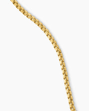 Men’s Silver Box Link Chain Necklace