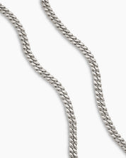 Men’s Silver Cuban Link Chain Necklace