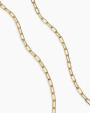 Textured Link Silver Chain Necklace