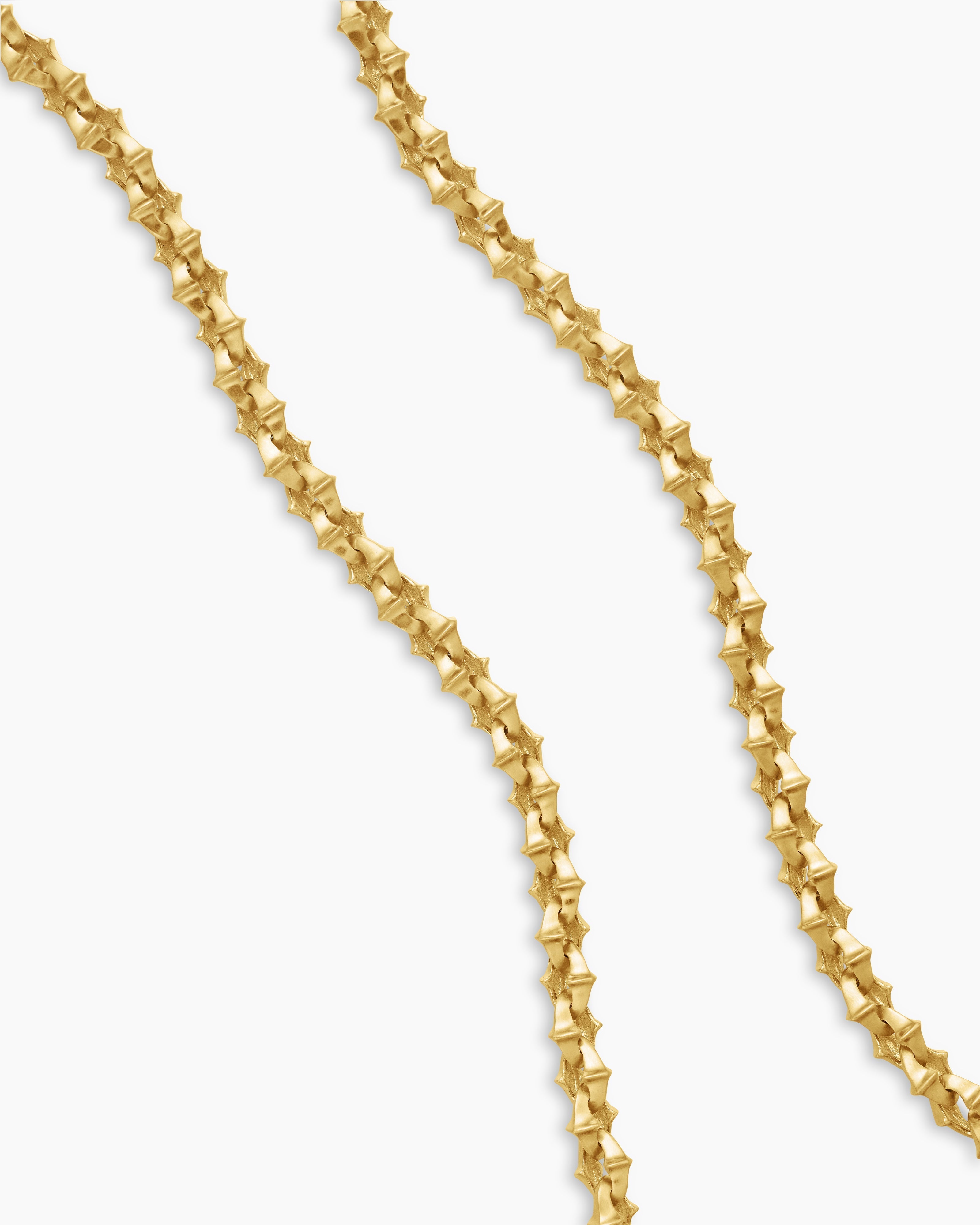 Men’s Sculpted Edge Silver Chain Necklace