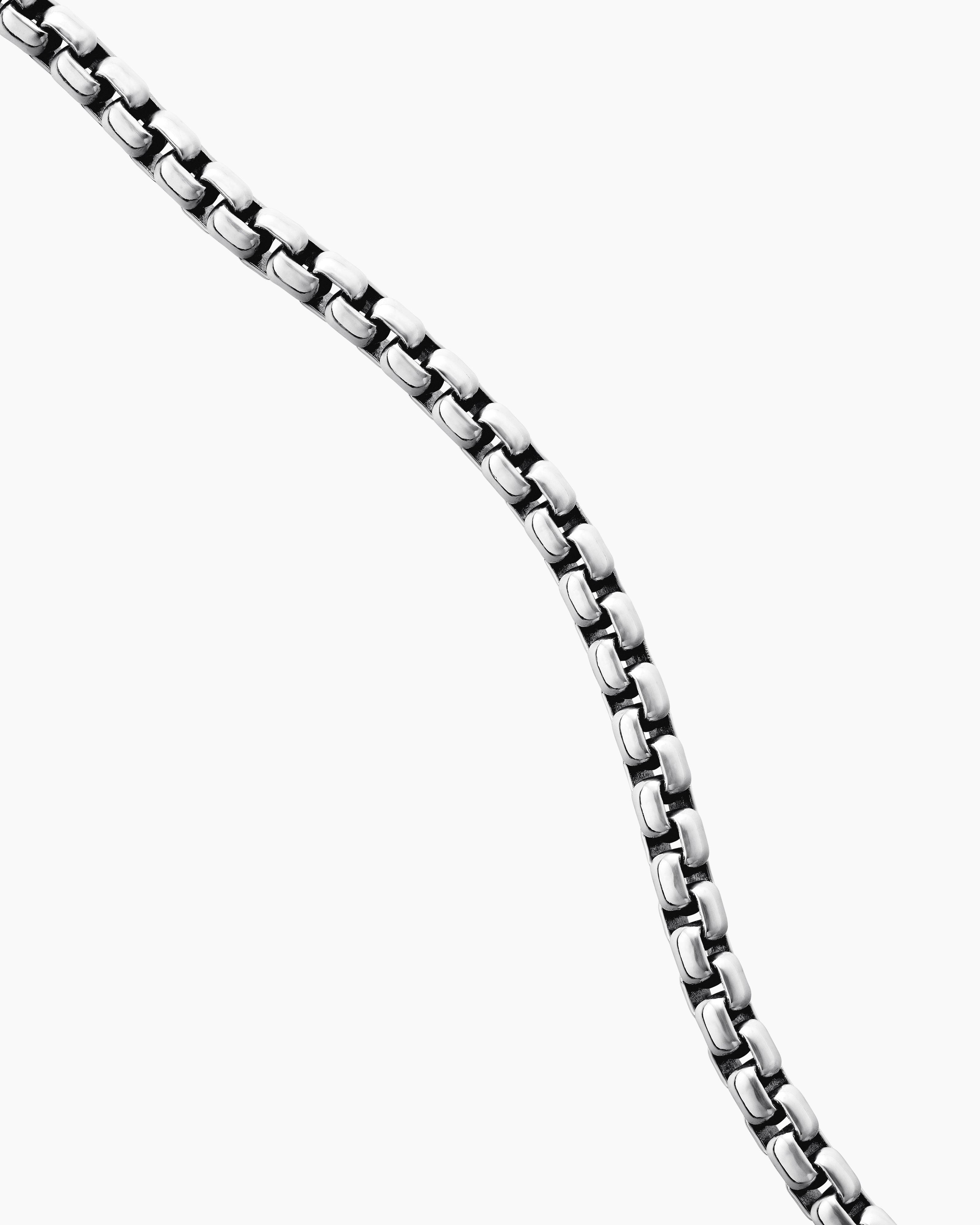 Men’s Silver Anchor Link Chain Necklace