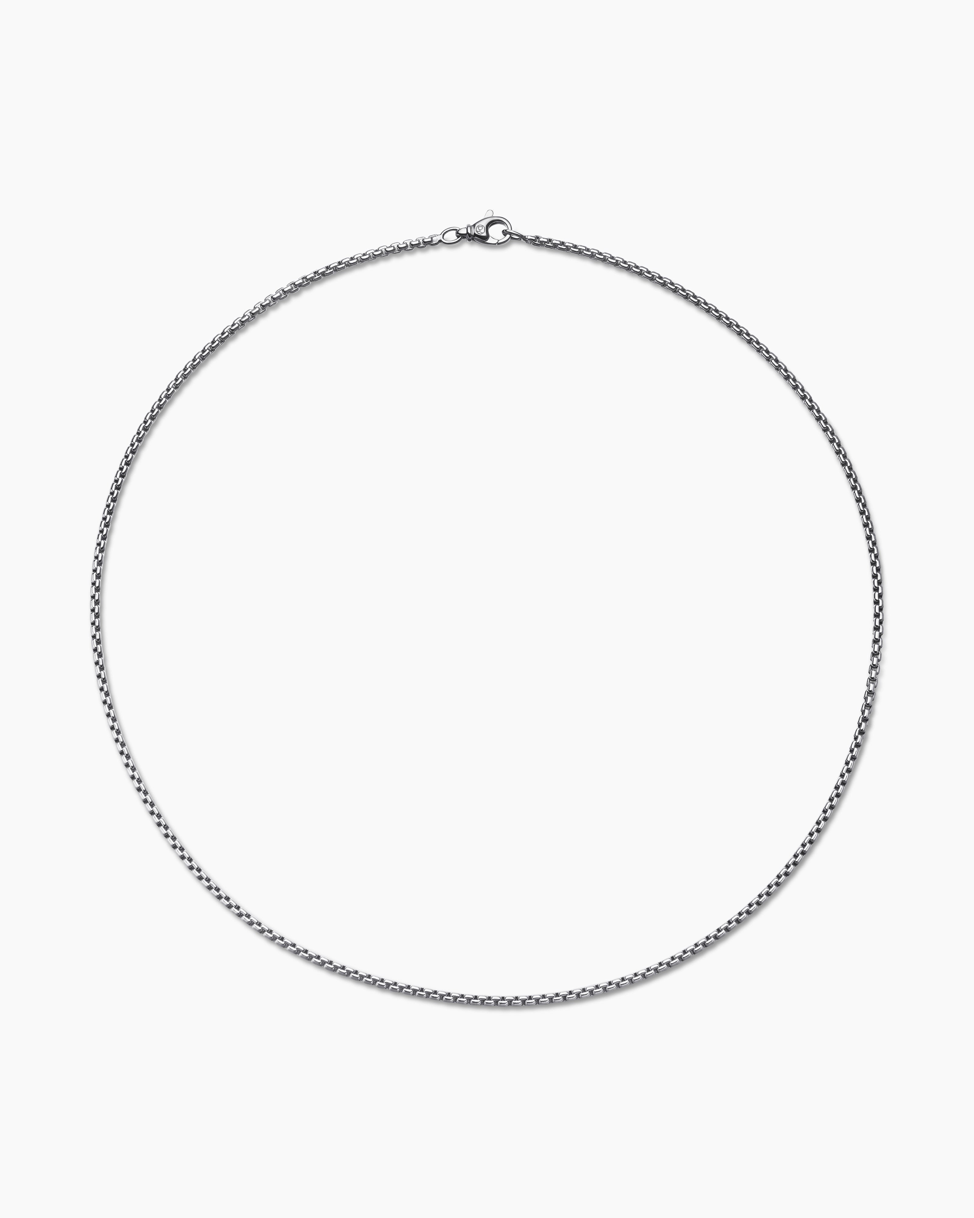 Silver Anchor Link Chain Necklace