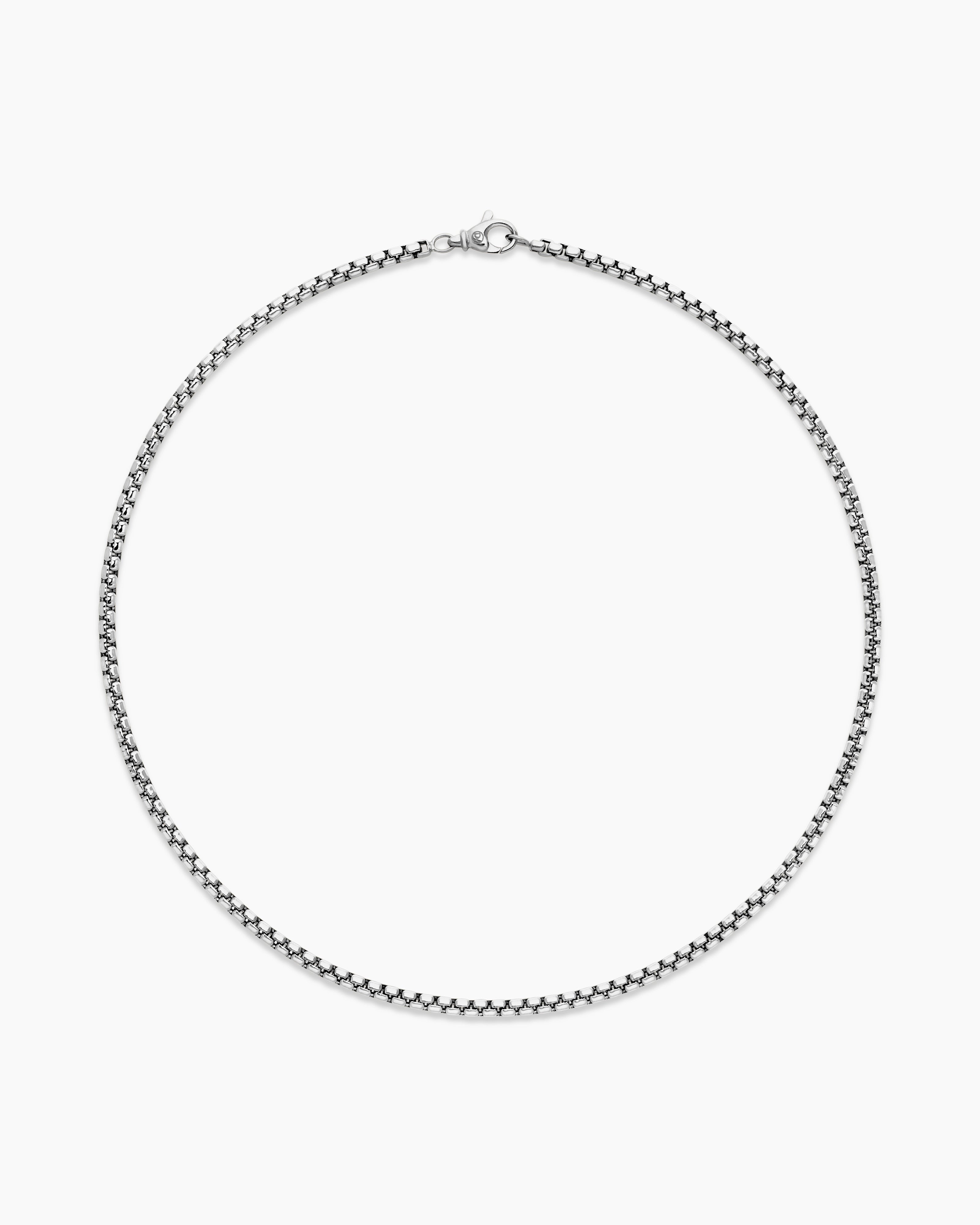 Classic Silver Box Link Men’s Chain