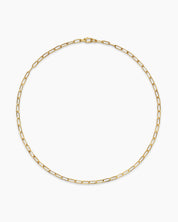 Textured Link Silver Chain Necklace