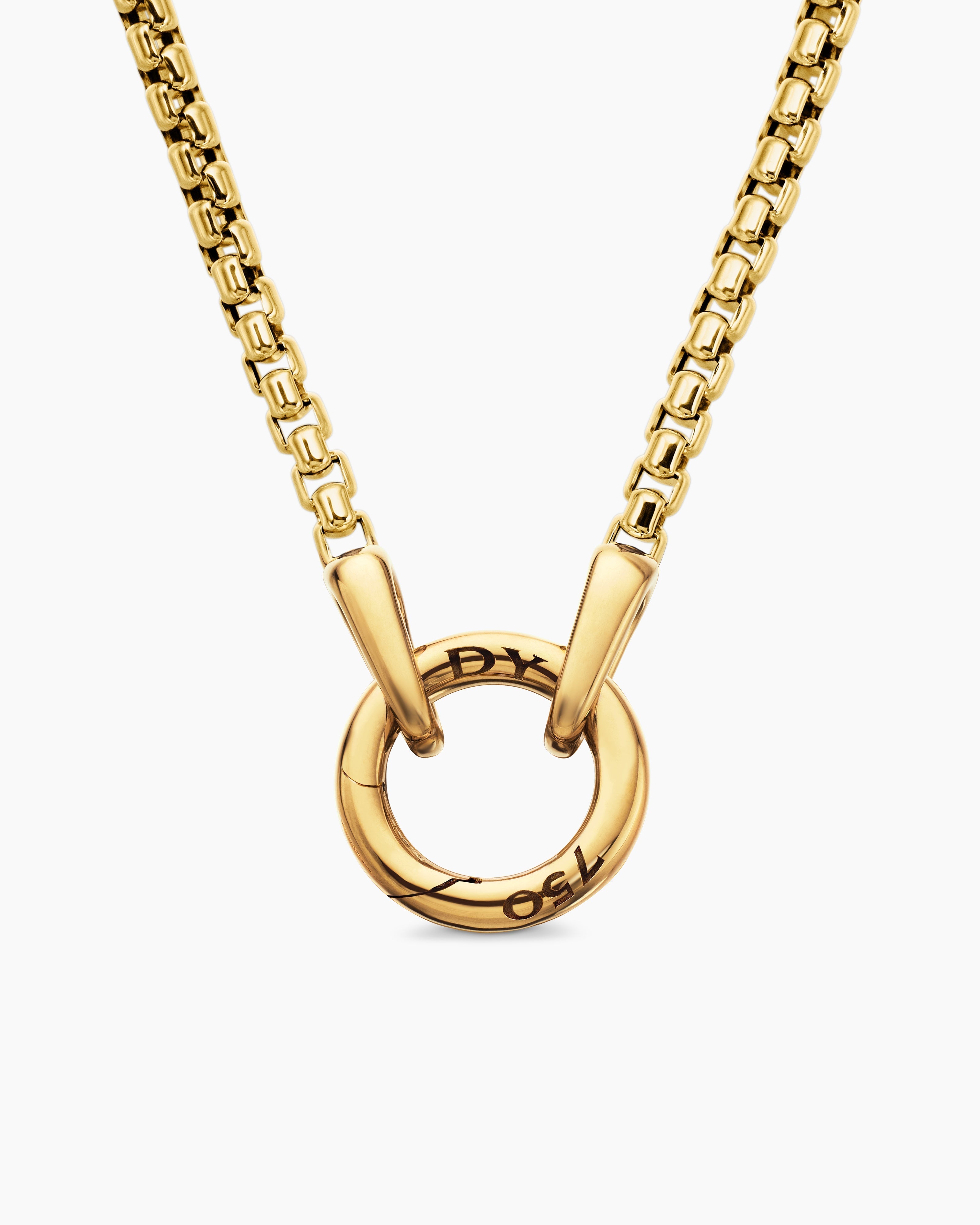 Men’s Silver Ring Pendant Chain Necklace