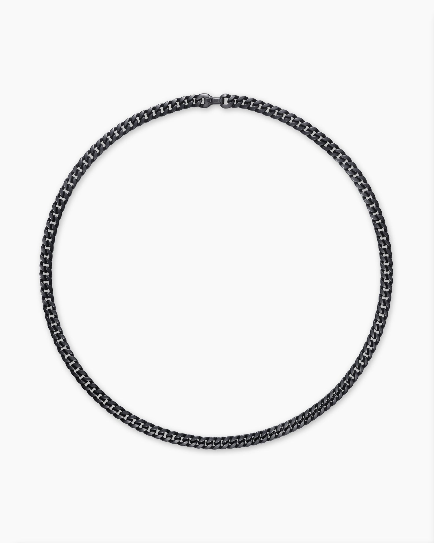 Carave Paris Black Plated Cuban Link Chain Necklace