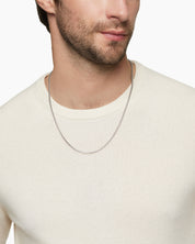Silver Anchor Link Chain Necklace