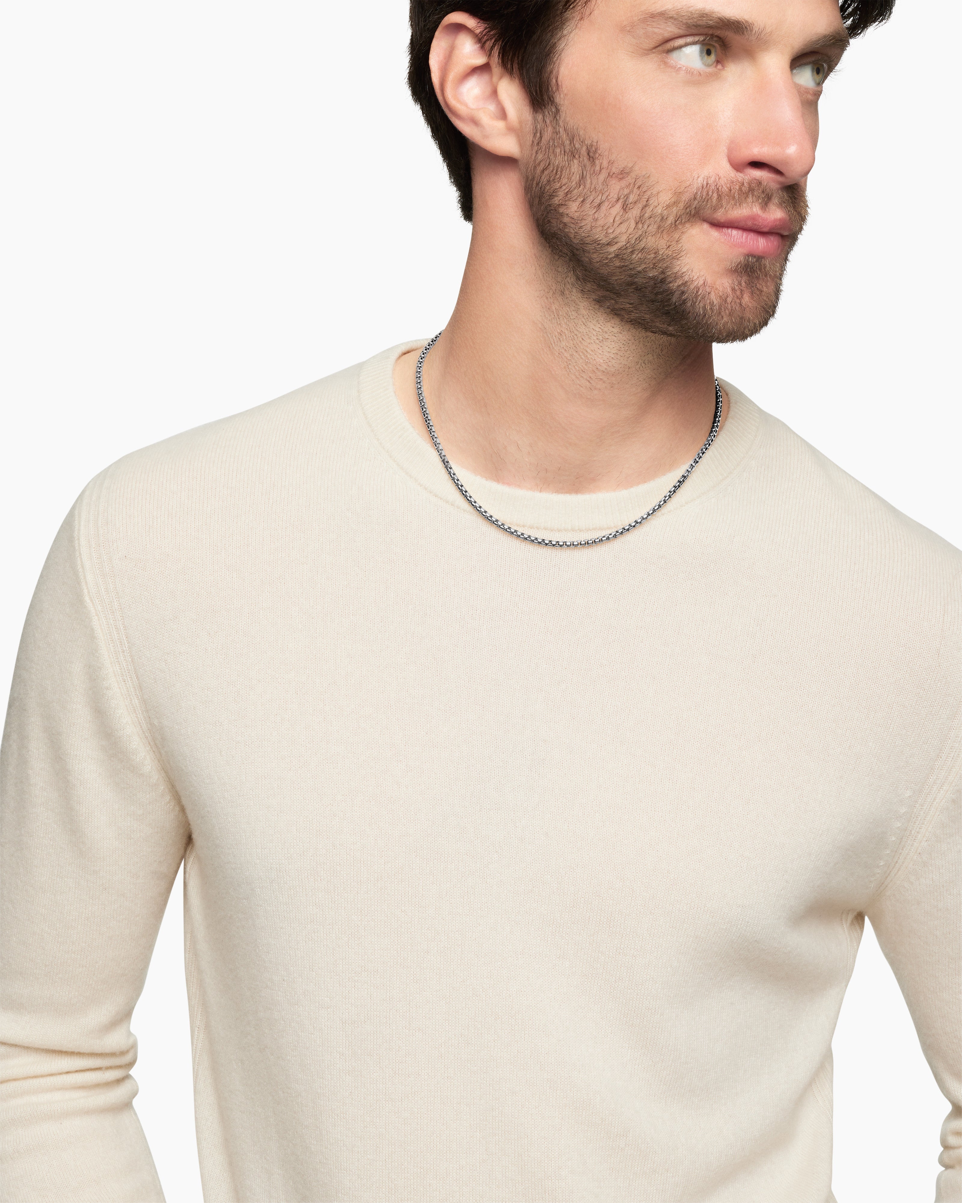 Classic Silver Box Link Men’s Chain