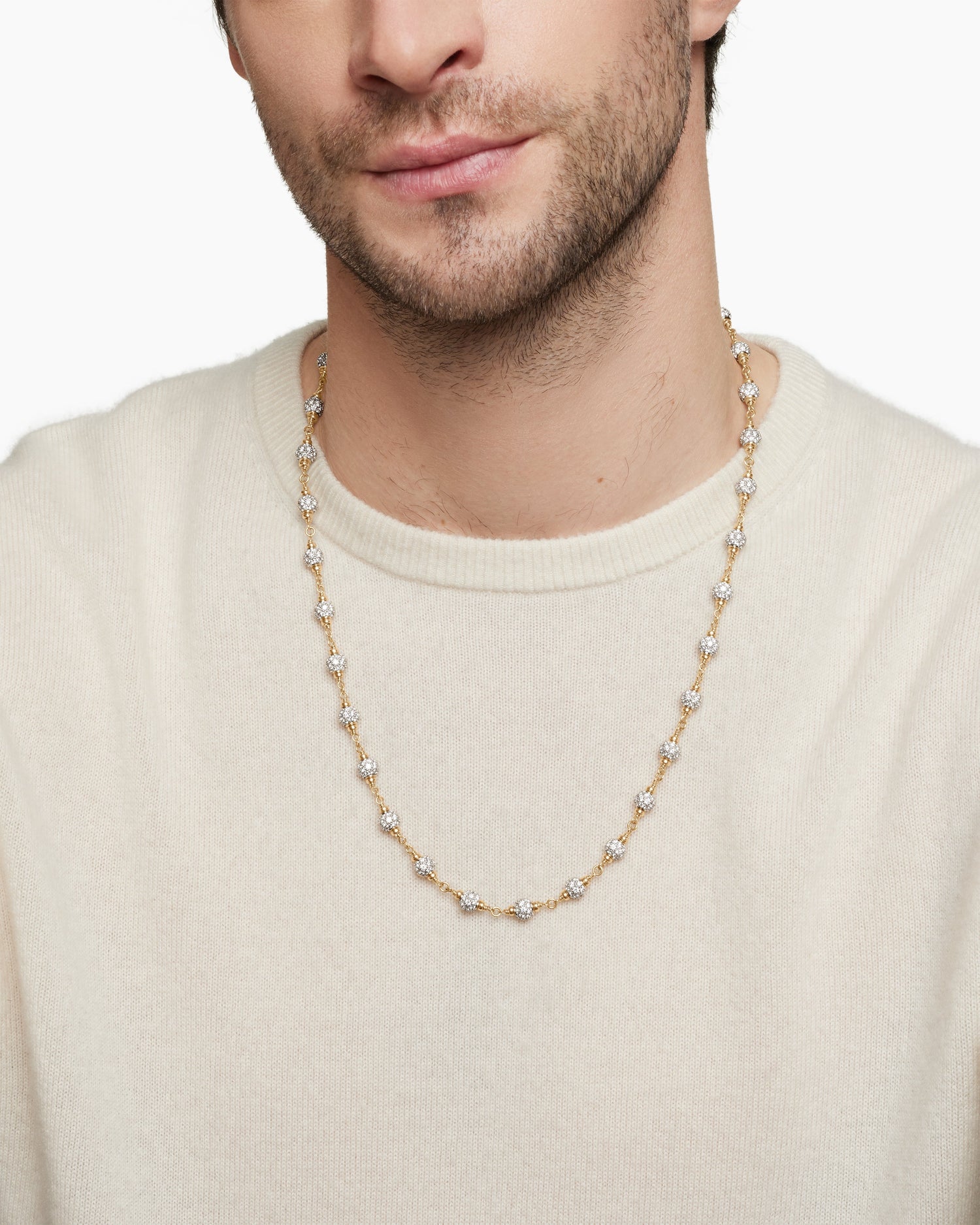 Carave Paris Diamond Station Tennis Necklace