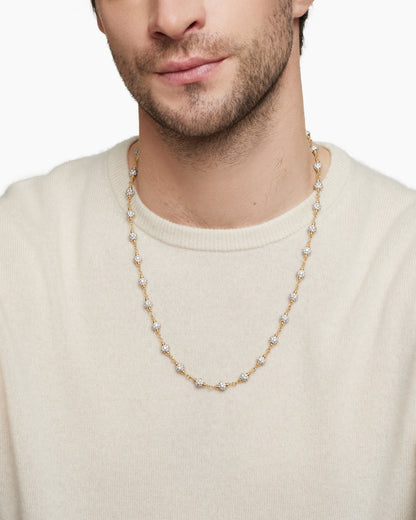 Carave Paris Diamond Station Tennis Necklace
