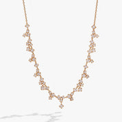 Elegant Sterling Silver Square Crystal Necklace for Women