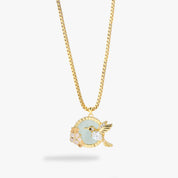 Silver Hummingbird Pendant Necklace for Women