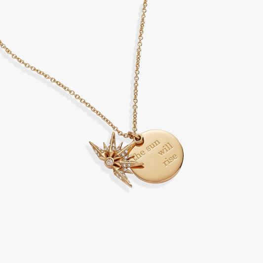 Carave Paris Sun Will Rise Medallion Necklace