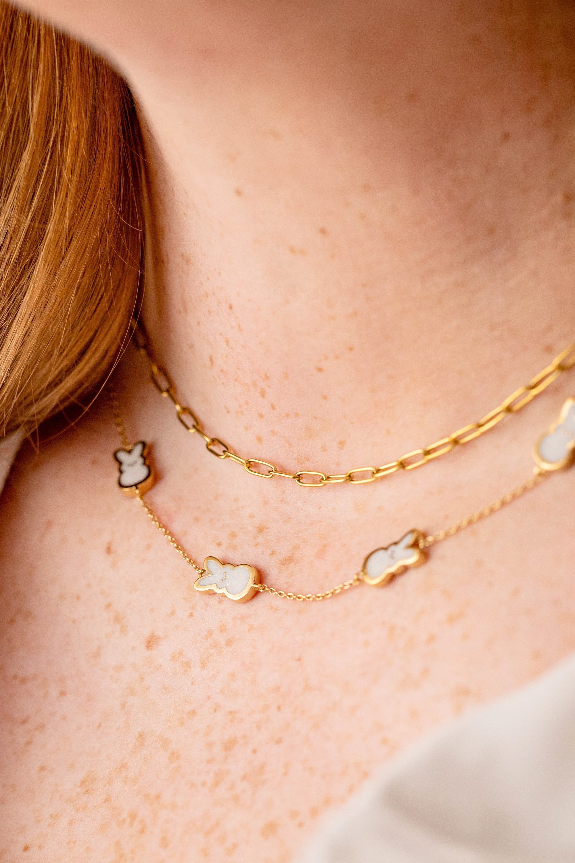 Cute Bunny Charm Sterling Silver Necklace for Women