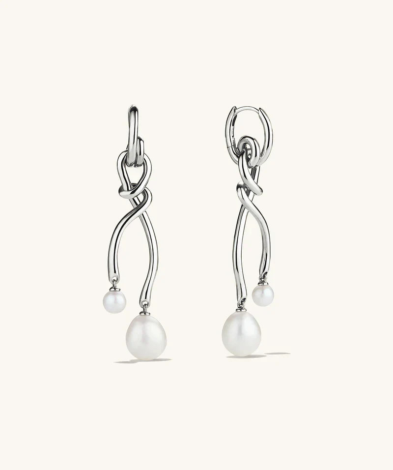 Carave Paris Sculptural Pearl Drop Earrings