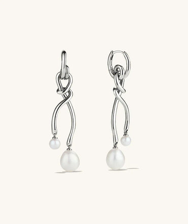 Carave Paris Sculptural Pearl Drop Earrings