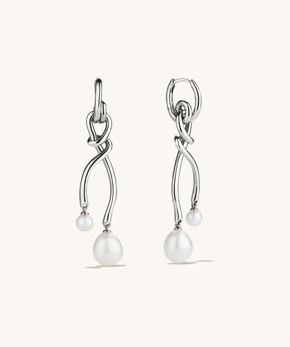 Carave Paris Sculptural Pearl Drop Earrings