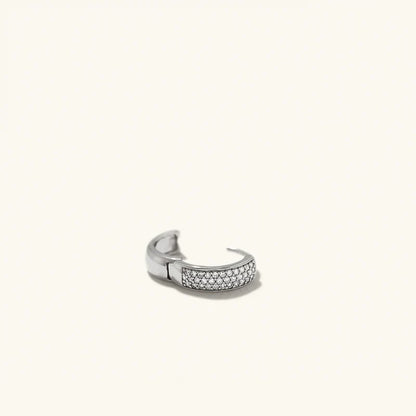 Carave Paris Pavé Huggie Hoop Earrings