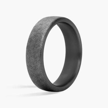 Carave Paris Black Plated Textured Band Ring