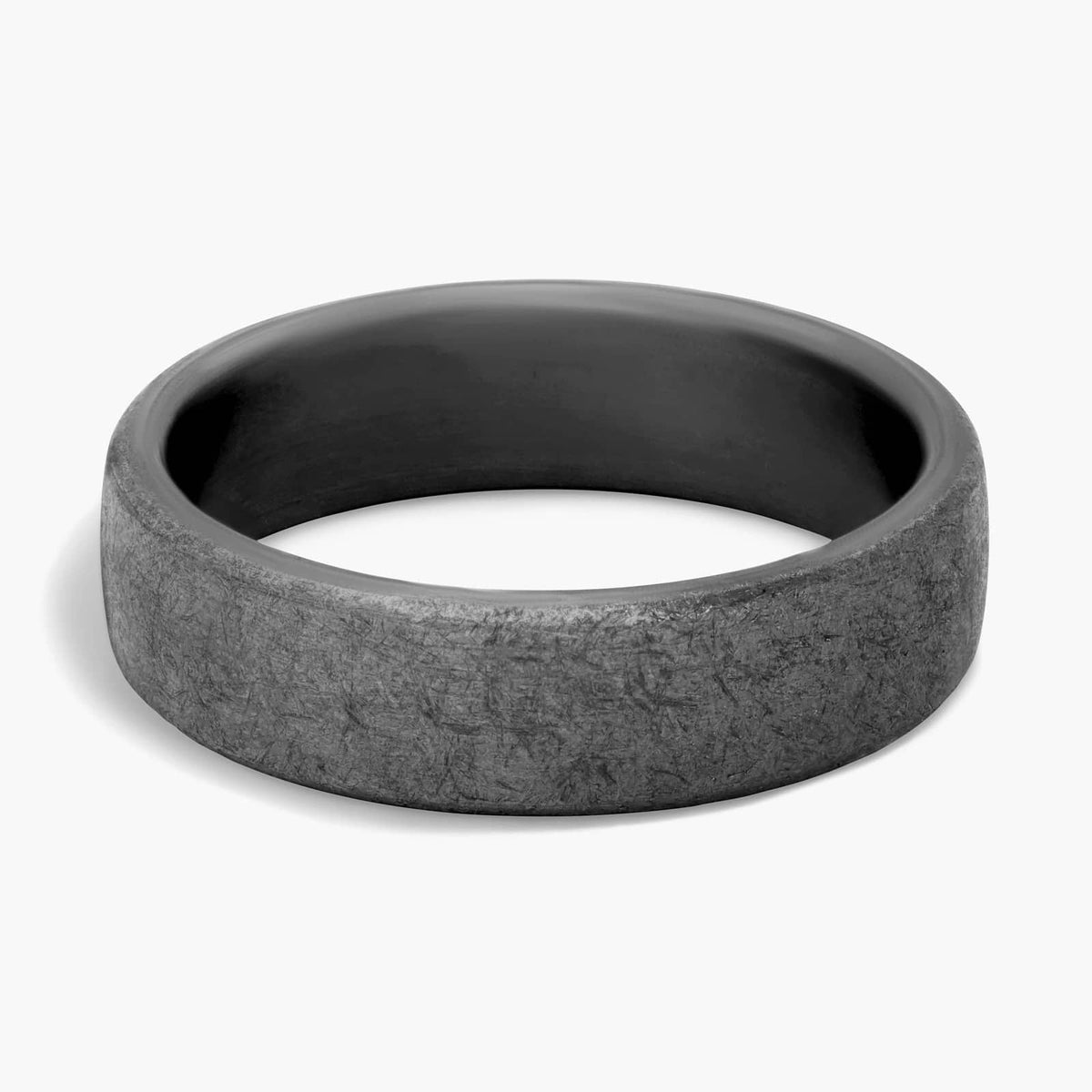 Carave Paris Black Plated Textured Band Ring
