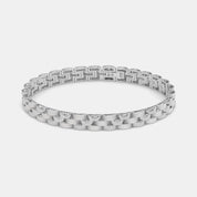 Sterling Silver Box Chain Bracelet for Men