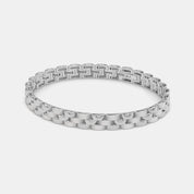 Sterling Silver Box Chain Bracelet for Men