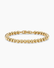 Men’s Gold Bead Bracelet Premium Solid Gold Minimal Luxury Design