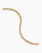 Men’s Gold Bead Bracelet Premium Solid Gold Minimal Luxury Design