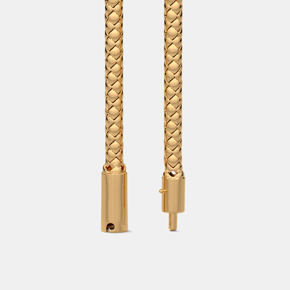Carave Paris Luxury Woven Mesh Chain Necklace