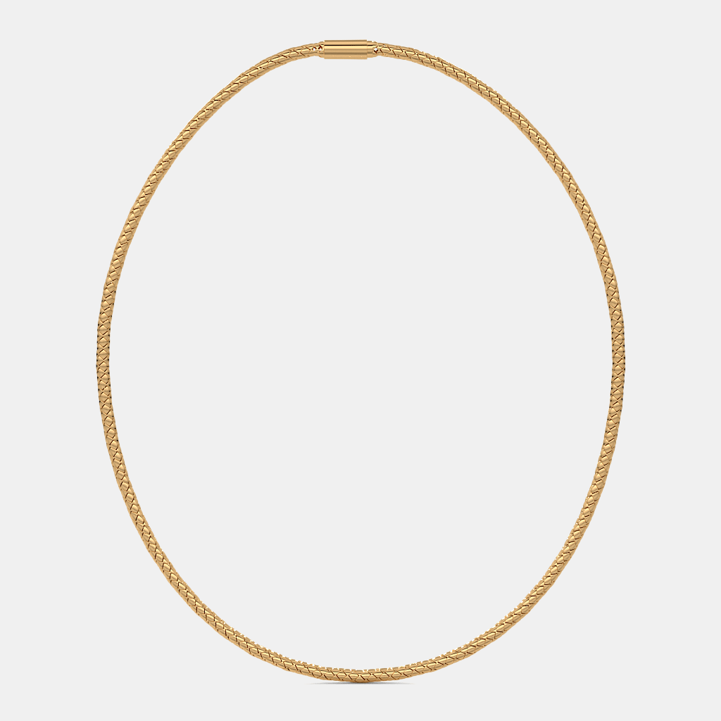 Carave Paris Luxury Woven Mesh Chain Necklace