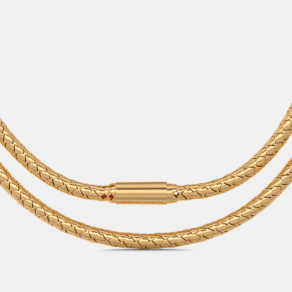 Carave Paris Luxury Woven Mesh Chain Necklace