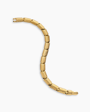 Men’s Gold Chevron Link Bracelet Premium Solid Gold Luxury Design